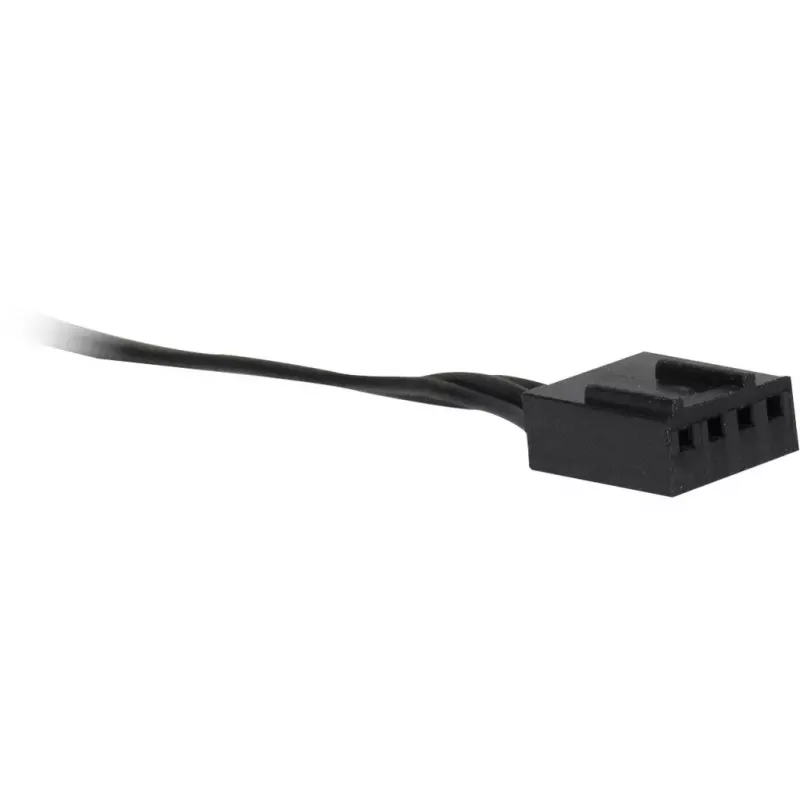 Ventilators Inter-Tech RS-041 RGB 12 cm melns