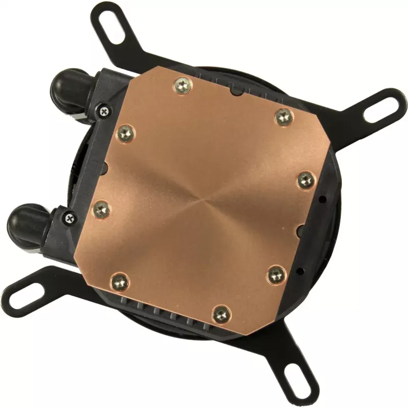 Viss vienā šķidruma CPU dzesētājs INTER-TECH B-360 ar 120 mm ventilatoru, hidraulisko gultni, melns
