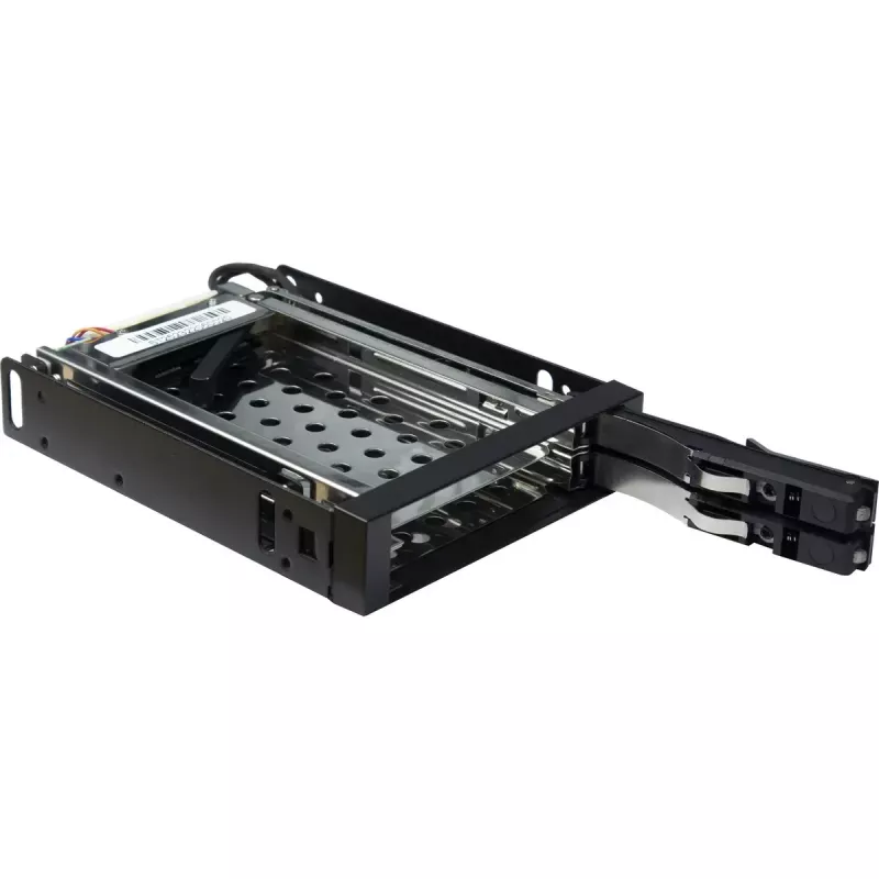 Inter-Tech ST-2523 Melns glabāšanas korpuss metāls plastmasa 9.7mm