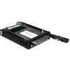 Inter-Tech ST-2523 Melns glabāšanas korpuss metāls plastmasa 9.7mm