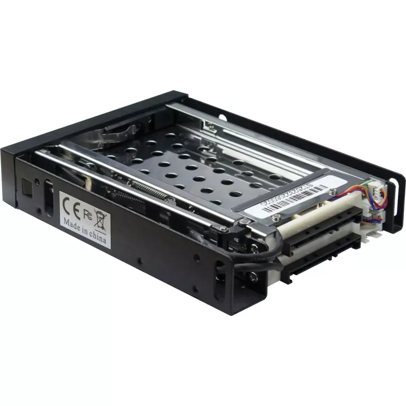 Inter-Tech ST-2523 Melns glabāšanas korpuss metāls plastmasa 9.7mm