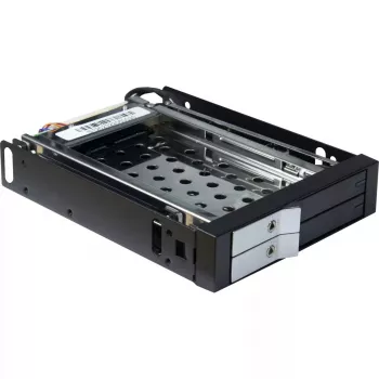 Inter-Tech ST-2523 Melns glabāšanas korpuss metāls plastmasa 9.7mm