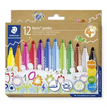 Flomāsteri Staedtler Noris jumbo 328-B 12 gab.