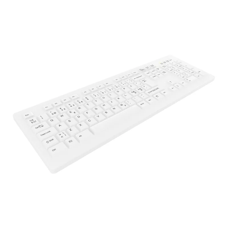 Contour Design Active Key Contour ClassicClean medicīnas tastatūra ar noņemamu pārsegu, pilna izmēra, bezvadu, balta PN C8100