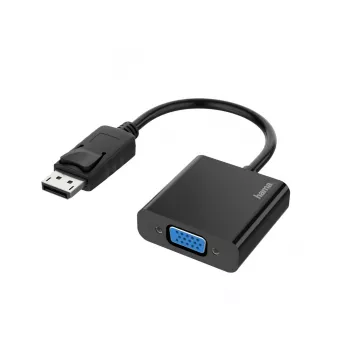 Hama 00200337 video kabeļa adapteris DisplayPort VGA (D-Sub) melns