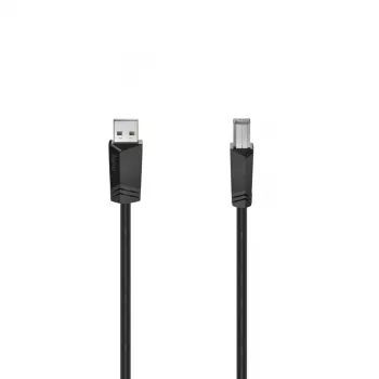 Hama 00200604 USB kabelis USB 2.0 5 m USB A USB B Melns
