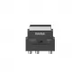 Hama 00205268 video kabeļa adapteris S-VHS 3 x RCA + SCART (21‑kontaktu) melns