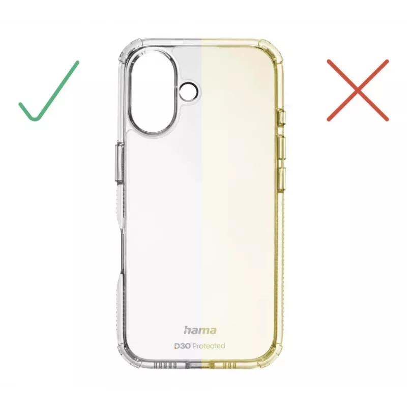 Hama Extreme Protect mobilā tālruņa vāciņš 15,5 cm (6,1 collas) Apvalks Caurspīdīgs