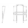 Sienas stiprinājums Multibrackets M Universal Tilt SD MAX 63–110 collu ekrāniem, VESA 200x300–1200x900, maksimālā slodze 125 kg