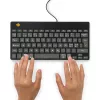 R-Go Tools Ergonomiskā tastatūra R-Go Compact Break, kompakta tastatūra ar pārtraukumu programmatūru, QWERTY (Ziemeļvalstu), vadu, melna