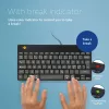 R-Go Tools Ergonomiskā tastatūra R-Go Compact Break, kompakta tastatūra ar pārtraukumu programmatūru, QWERTY (Ziemeļvalstu), vadu, melna