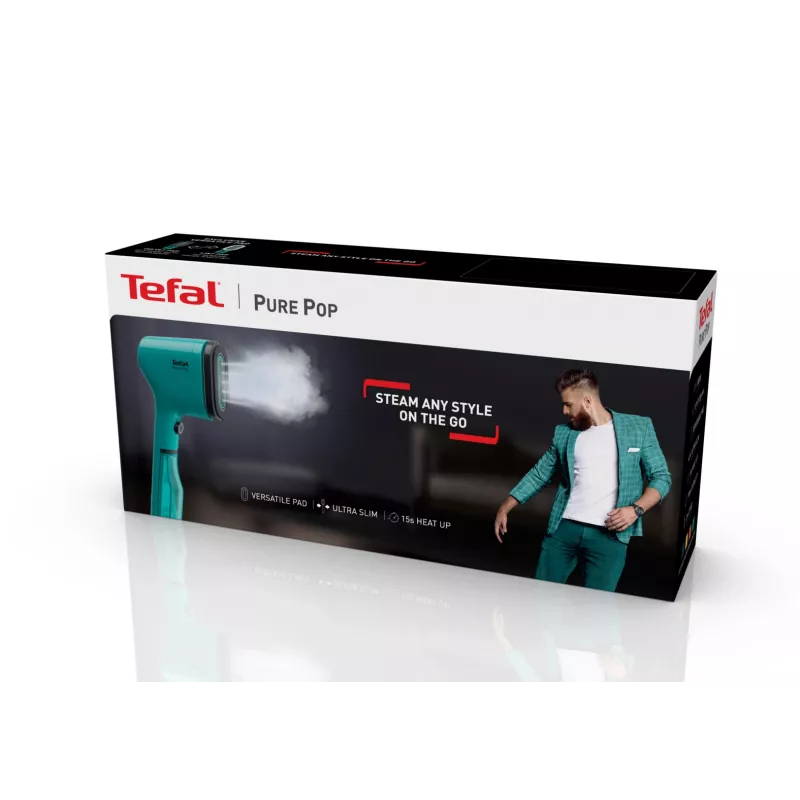 Tefal Pure Pop DT2024 rokas apģērbu tvaikonis 0,07 L 1300 W zaļš