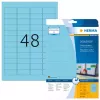 Pašlīmējošā printera etiķete HERMA Coloured Labels A4 45,7x21,2 mm zila