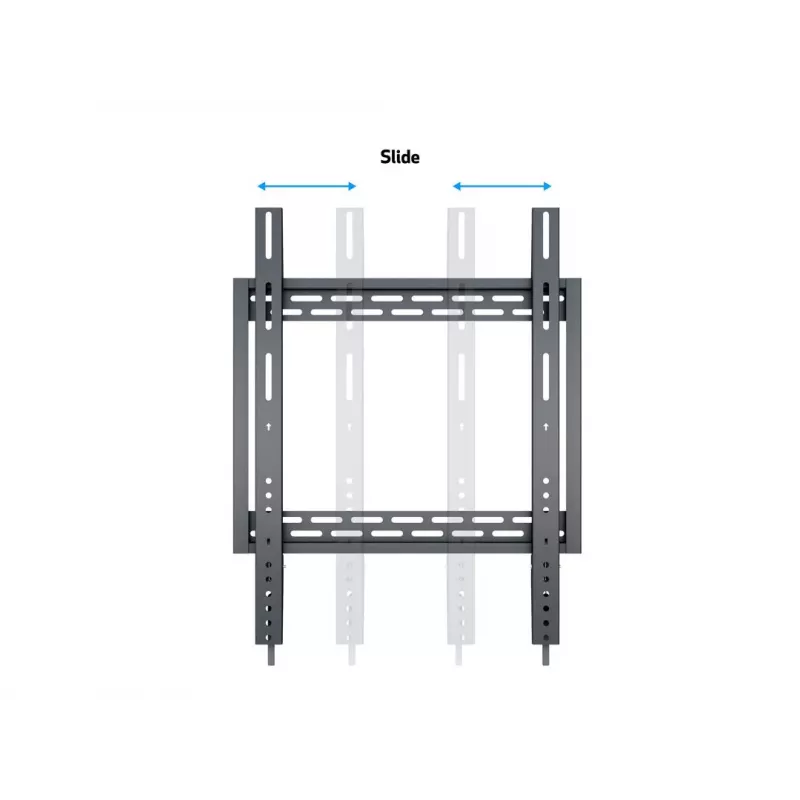 Wallmount MULTIBRACKETS M Universal HD Portrait sienas kronšteins 60 collu–100 collu ekrāniem, VESA 200x200–400x600, slodze 100 kg, melns