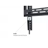 Wallmount MULTIBRACKETS M Universal HD Portrait sienas kronšteins 60 collu–100 collu ekrāniem, VESA 200x200–400x600, slodze 100 kg, melns