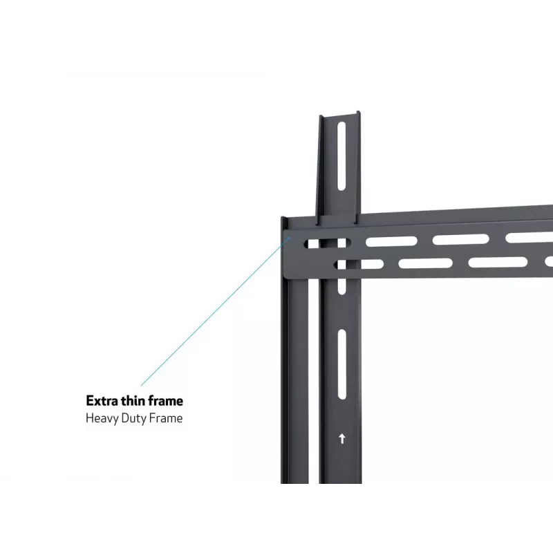 Wallmount MULTIBRACKETS M Universal HD Portrait sienas kronšteins 60 collu–100 collu ekrāniem, VESA 200x200–400x600, slodze 100 kg, melns
