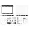 Wallmount MULTIBRACKETS M Universal HD Portrait sienas kronšteins 60 collu–100 collu ekrāniem, VESA 200x200–400x600, slodze 100 kg, melns