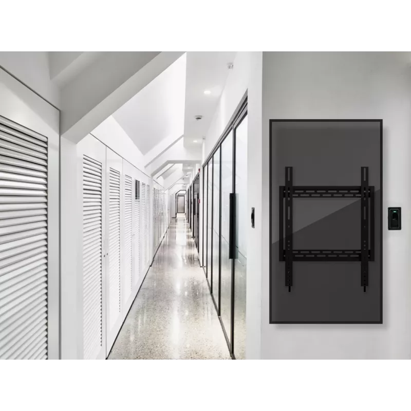 Wallmount MULTIBRACKETS M Universal HD Portrait sienas kronšteins 60 collu–100 collu ekrāniem, VESA 200x200–400x600, slodze 100 kg, melns