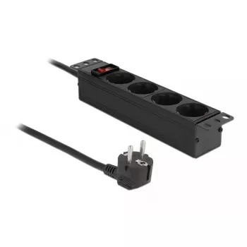 Power Socket 4-way DeLOCK 10 inch 66817