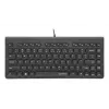 Manhattan plāns vadu USB mini tastatūra, 12 multivides/funkciju taustiņi, iebūvēts 1,5 m USB-A kabelis, kompakts, zema profila formāts, personālajam datoram un klēpjdatoram, melna