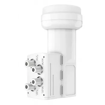 Hama 00205376 zemas trokšņa bloka pārveidotājs (LNB) 10.7 - 12.75 GHz Balts