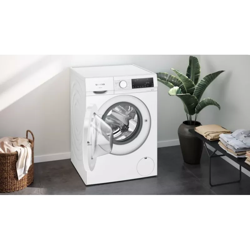Siemens iQ300 WN34A141 veļas mazgājamā mašīna ar žāvētāju Brīvstāvoša Ielādēšana no priekšas Balts