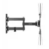 Manhattan sienas stiprinājums televizoriem un monitoriem (pilna kustība), ekrāniem no 32 collām līdz 55 collām, VESA saderība: viss starp 100x100 mm līdz 400x400 mm – pārbaudiet četru montāžas caurumu izmērus ekrāna aizmugurē, lai nodrošinātu atbilstību, maks. 30 kg, melns, kronšteins