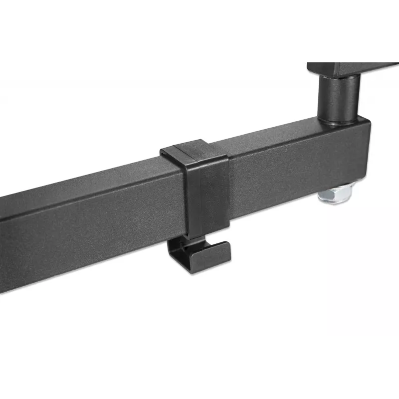 Manhattan sienas stiprinājums televizoriem un monitoriem (pilna kustība), ekrāniem no 32 collām līdz 55 collām, VESA saderība: viss starp 100x100 mm līdz 400x400 mm – pārbaudiet četru montāžas caurumu izmērus ekrāna aizmugurē, lai nodrošinātu atbilstību, maks. 30 kg, melns, kronšteins