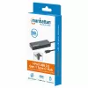 Manhattan USB-C dokstacija/cents, pieslēgvietas (x7): USB-A (x7), 5 Gbps (USB 3.2 Gen1 jeb USB 3.0), nav nepieciešams ārējs barošanas avots, universāls visām ierīcēm, kabelis 15 cm, SuperSpeed USB, melns, trīs gadu garantija