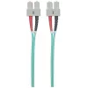 Intellinet optiskās šķiedras komutācijas kabelis, OM3, SC/SC, 5 m, akvamarīna krāsa, dupleksais, daudzmodu, 50/125 µm, LSZH, šķiedra, mūža garantija