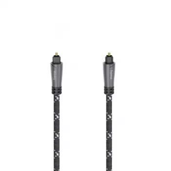 Hama 00205140 audio kabelis 3 m TOSLINK melns pelēks vīrietis–vīrietis zelta pārklājums
