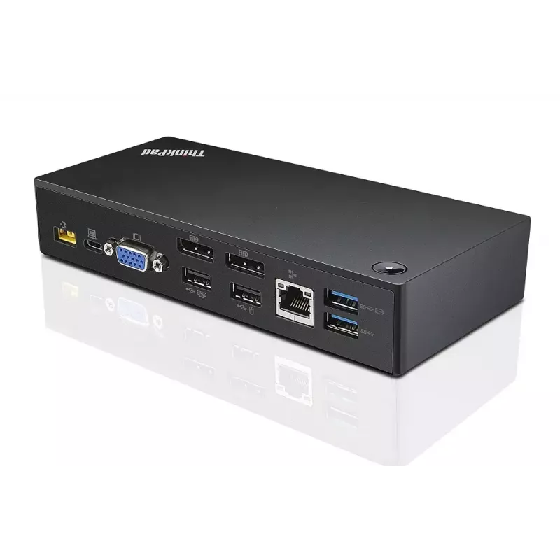 Lenovo 40A90090EU klēpjdatora dokstacija/porta pavairotājs ar vadu USB 3.2 Gen 1 (3.1 Gen 1) Type-C, melna