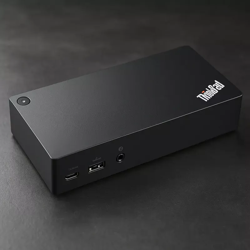 Lenovo 40A90090EU klēpjdatora dokstacija/porta pavairotājs ar vadu USB 3.2 Gen 1 (3.1 Gen 1) Type-C, melna