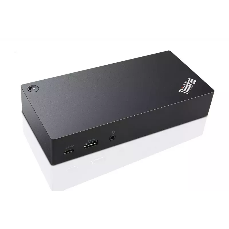 Lenovo 40A90090EU klēpjdatora dokstacija/porta pavairotājs ar vadu USB 3.2 Gen 1 (3.1 Gen 1) Type-C, melna
