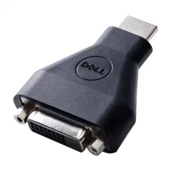DELL 492-11681 kabeļu adapteris 19-pin HDMI-A vīrietis uz 24-pin DVI sieviete, melns