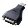 DELL 492-11681 kabeļu adapteris 19-pin HDMI-A vīrietis uz 24-pin DVI sieviete, melns
