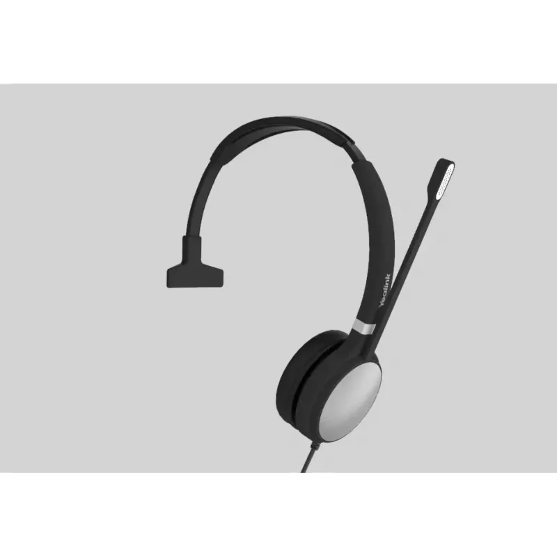 Yealink UH36 Mono austiņas, vadu, galvas lente, Birojs/Zvanu centrs, USB Type-A, melns, sudraba