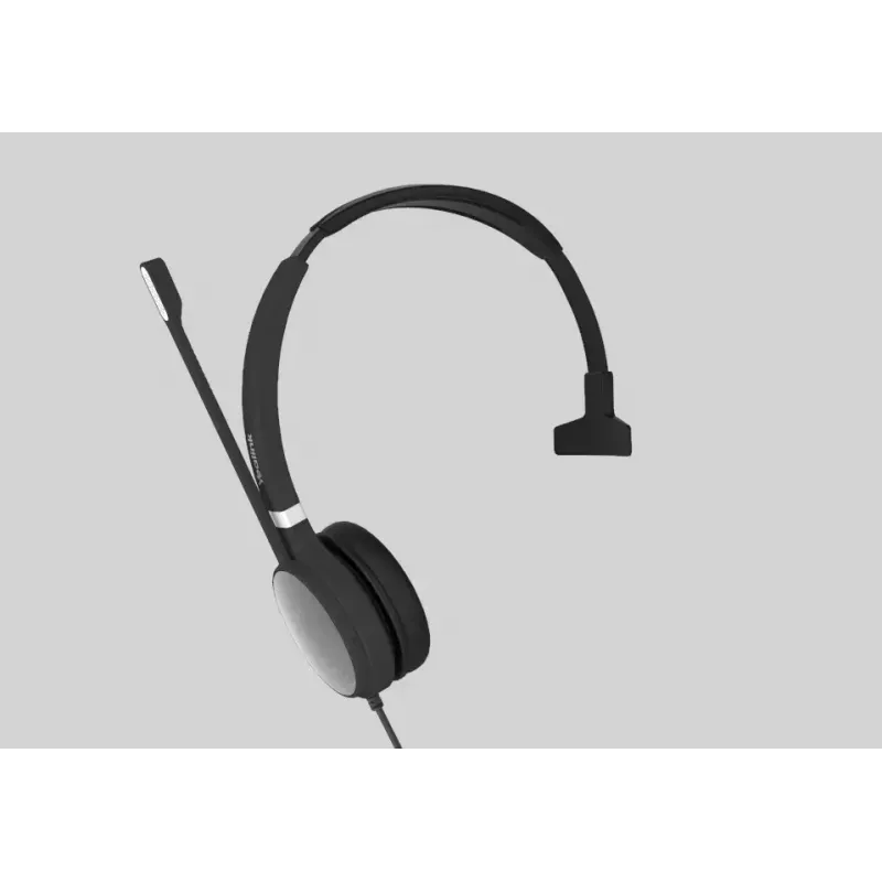 Yealink UH36 Mono austiņas, vadu, galvas lente, Birojs/Zvanu centrs, USB Type-A, melns, sudraba