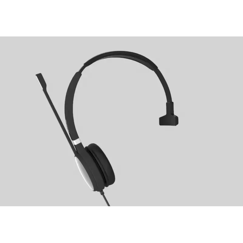 Yealink UH36 Mono austiņas, vadu, galvas lente, Birojs/Zvanu centrs, USB Type-A, melns, sudraba