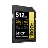 Zibatmiņa Lexar 512GB UHS-II SDXC Professional 1800x