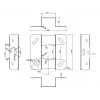 Multibrackets M Universal Projector griestu stiprinājums 600-1000 ar precīzo regulēšanu