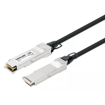 Intellinet 2m 40G QSFP+ pasīvais tiešas pievienošanas vara Twinax kabelis 30AWG MSA QSFP-H40G-CU2M saderīgs