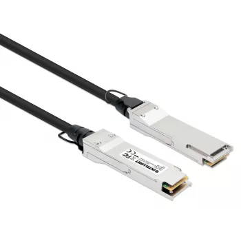 Intellinet 2m 40G QSFP+ pasīvais tiešas pievienošanas vara Twinax kabelis 30AWG MSA QSFP-H40G-CU2M saderīgs