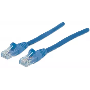 Intellinet tīkla komutācijas kabelis, Cat6A, 7,5 m, zils, varš, S/FTP, LSOH / LSZH, PVC, RJ45, apzeltīti kontakti, bez aizķeršanās, ar aizsarguzmavu, mūža garantija