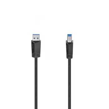 Hama 00200625 USB kabelis USB 3.2 Gen 1 (3.1 Gen 1) 1.5 m USB A USB B Melns