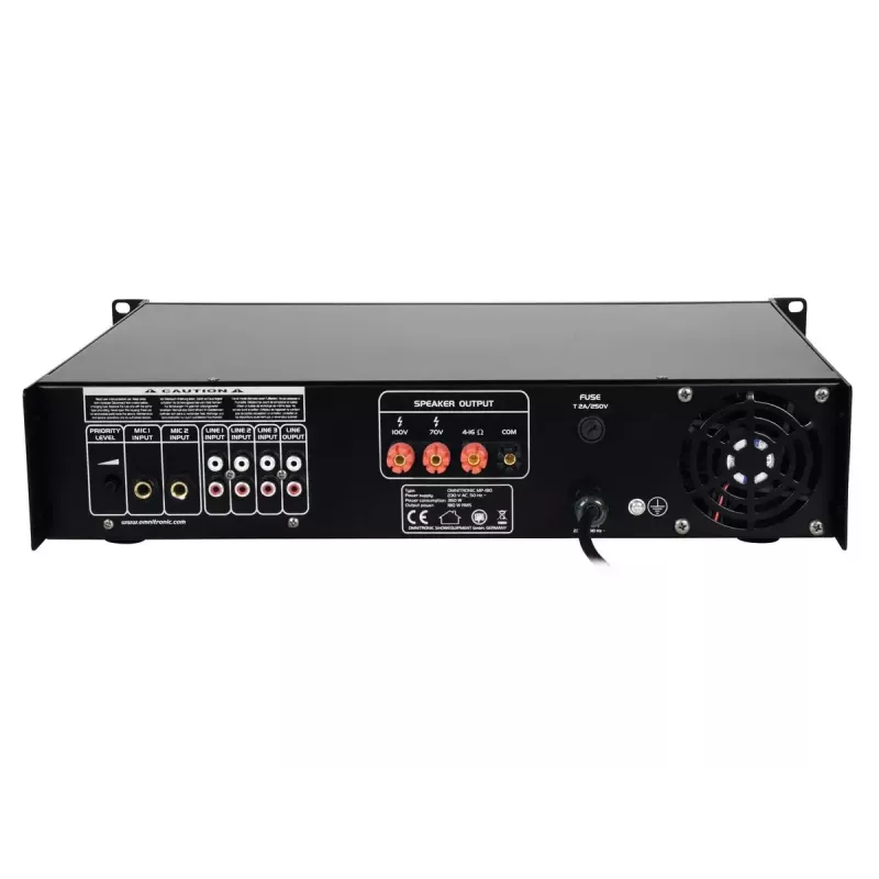 Audio pastiprinātājs Omnitronic 80709630 Performance/skatuvei Melns