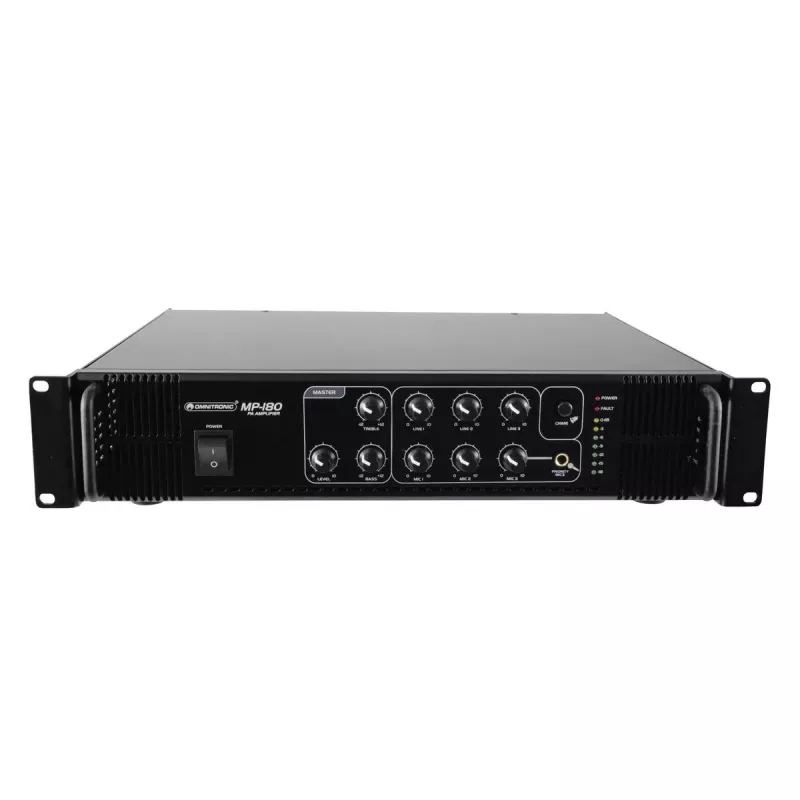 Audio pastiprinātājs Omnitronic 80709630 Performance/skatuvei Melns
