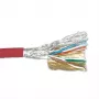 komutācijas kabelis ACT CAT6 S/FTP PVC elastīgs sarkans 305 m