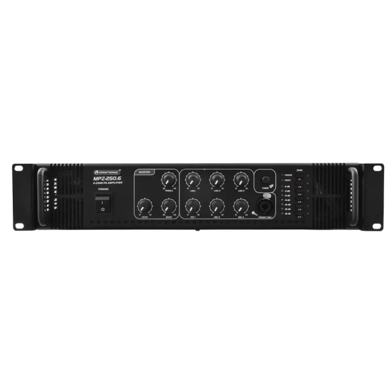 Audio pastiprinātājs Omnitronic 80709731 Performance/stage Melns