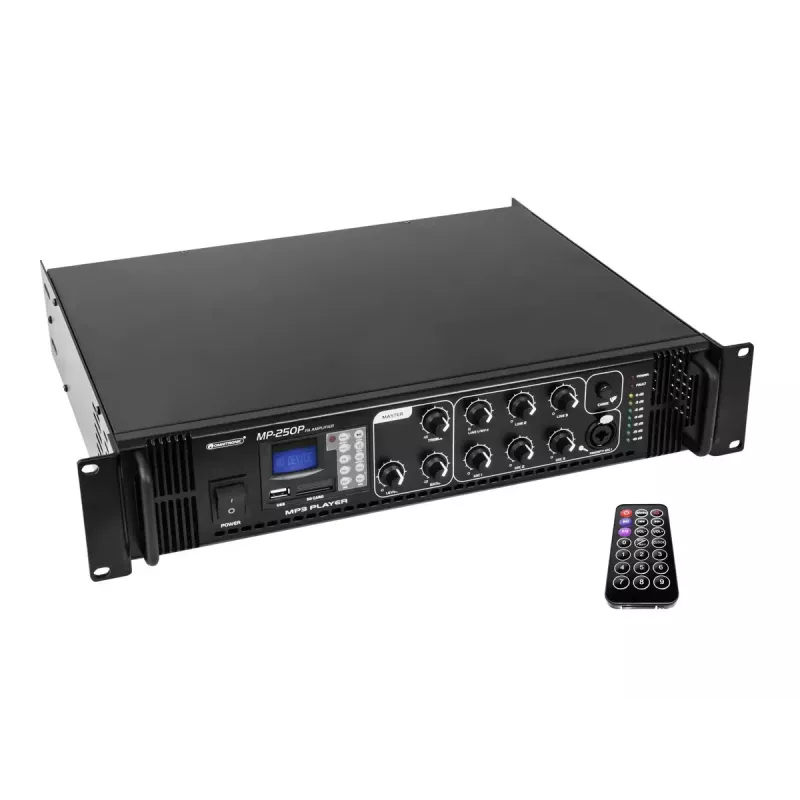 Audio pastiprinātājs Omnitronic 80709641 Performance/stage Melns